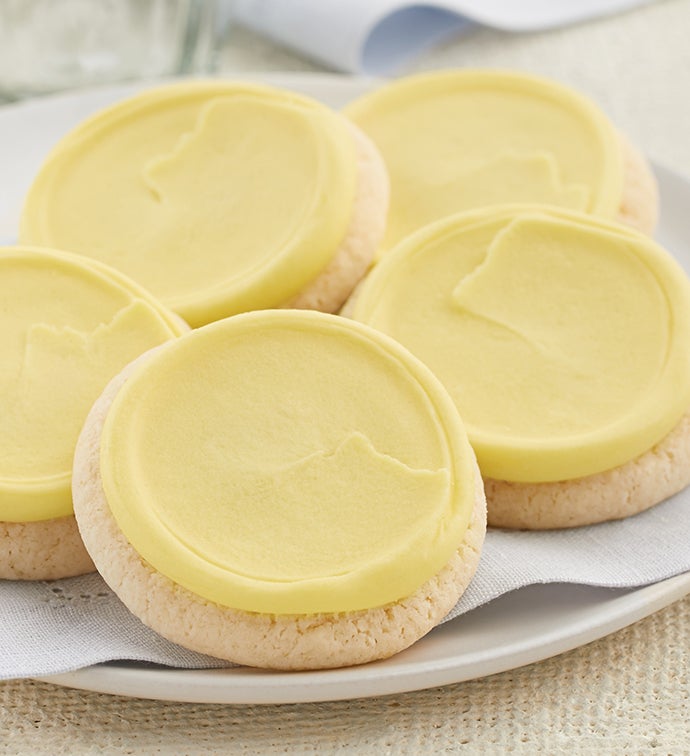 Buttercream Frosted Lemon Burst Cookie Flavor Box - 24